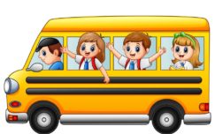 happy-school-kids-riding-a-school-bus-vector-21558669 school van